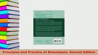 Download  Principles and Practice of Bioanalysis Second Edition PDF Online