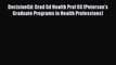 Book DecisionGd: Grad Gd Health Prof 03 (Peterson's Graduate Programs in Health Professions)