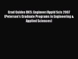 Book Grad Guides BK5: Engineer/Appld Scis 2007 (Peterson's Graduate Programs in Engineering