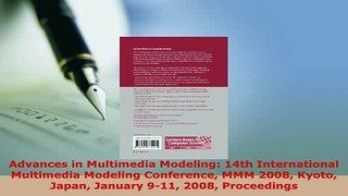 PDF  Advances in Multimedia Modeling 14th International Multimedia Modeling Conference MMM Free Books