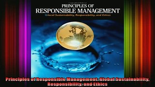 FREE DOWNLOAD  Principles of Responsible Management Global Sustainability Responsibility and Ethics  BOOK ONLINE