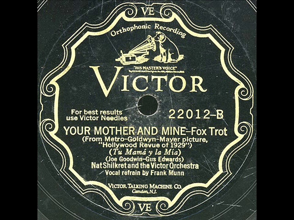 Your Mother and Mine-Nat Shilkret Orchestra