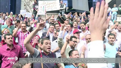 مئات الصحافيين المصريين يطالبون باقالة وزير الداخلية