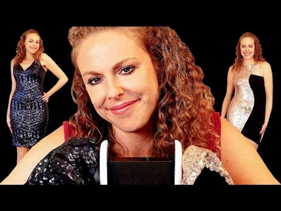ASMR 3Dio Ear Massage & Gentle Cupping...Sequins & Lace, Ear to Ear Whispering, SheIn Fashion Haul