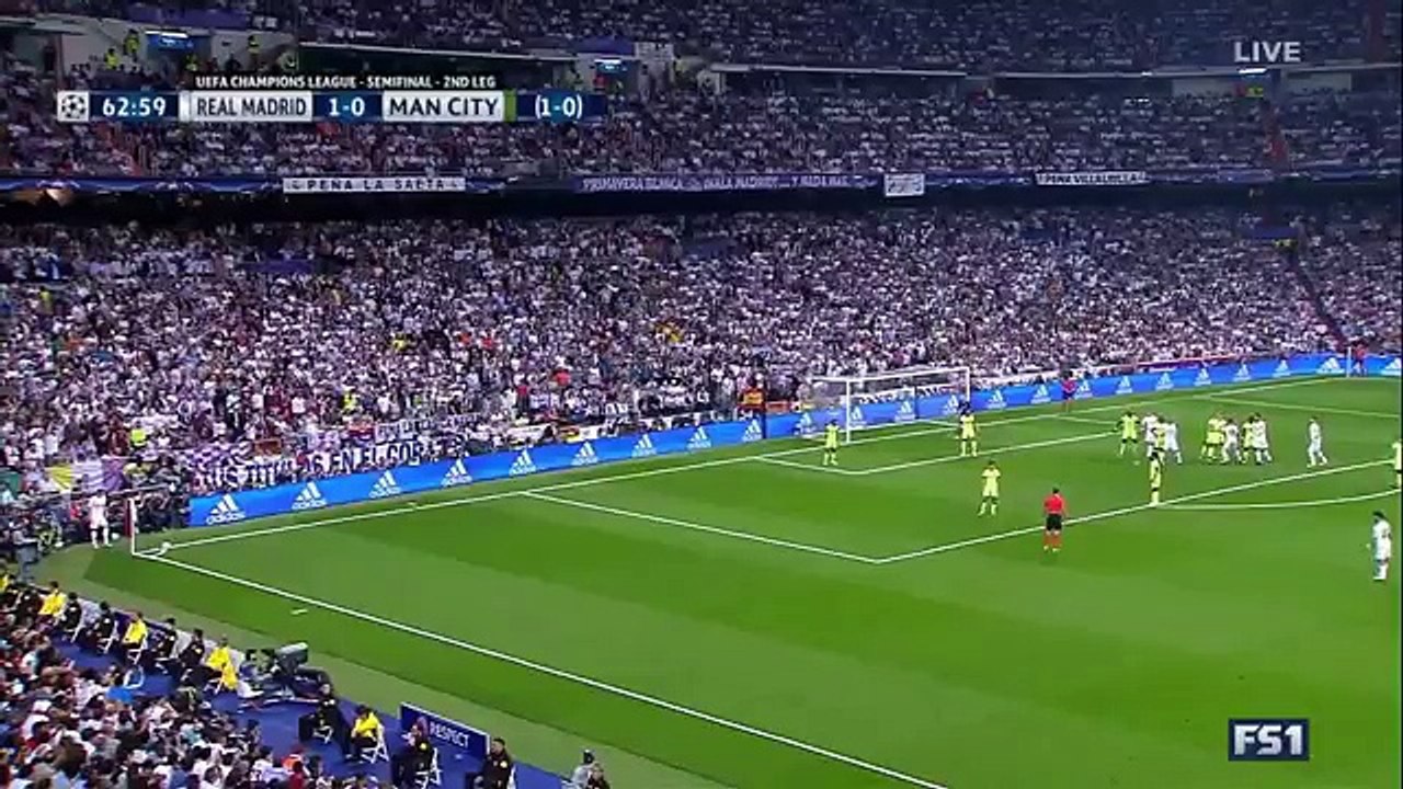 Gareth Bale hit the post Real Madrid vs Manchester City 4_5_16