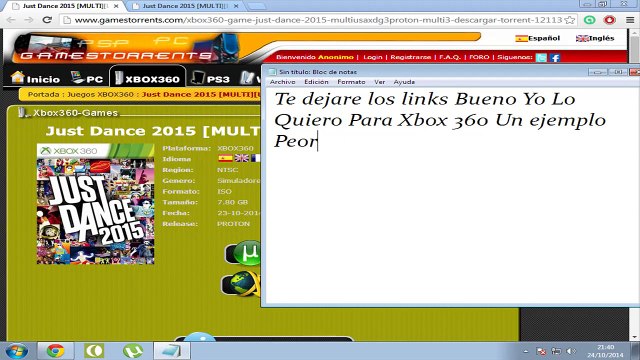 Como Descargar Just Dance 2015 || Xbox 360 Y Wii || Pal And NTSC