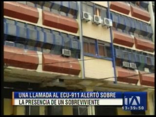 La llamada al ECU 911 que ayudó a rescatar a un sobreviviente