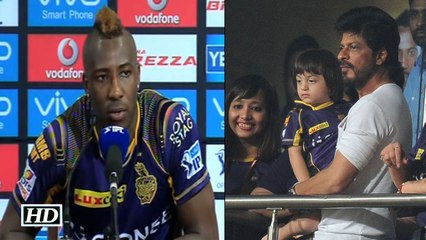 IPL9 KKR vs KXIP Andre Russel praises Shah Rukh Khan After Win