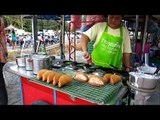 PHUKET THAI STREET FOOD MARKET RECIPE RICE DONUTS Travel trip Thailand Asia shopping