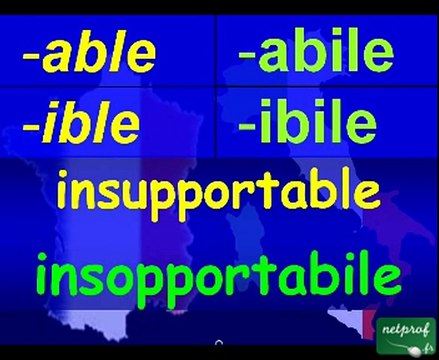 Cours d'Italien 01 - Similitudes français-italien