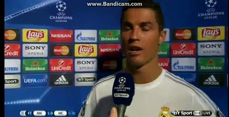 Cristiano Ronaldo Post Interwiev - Real Madrid 1-0 Manchester City - 04-05-2016