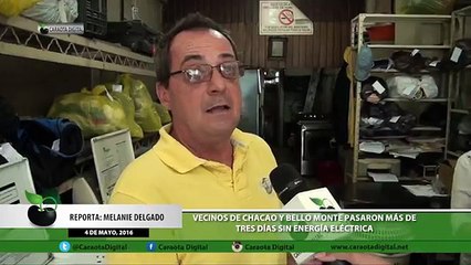 Vecinos de Chacao y Bello Monte cuentan su experiencia al estar horas sin luz