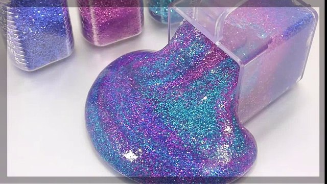 Cómo Hacer el 'Glitter Galaxy Arcilla Limo Receta de DIY Juguetes Pompón !! Brillo de la Galaxia líquido monstruo!! El líquido destruye la arcilla limo juguete | HD