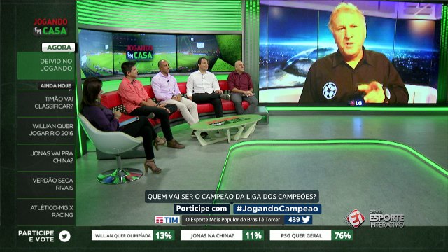 Deivid responde comentário de Zico e conta piada no Jogando em Casa