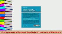 PDF  Environmental Impact Analysis Process and Methods Free Books