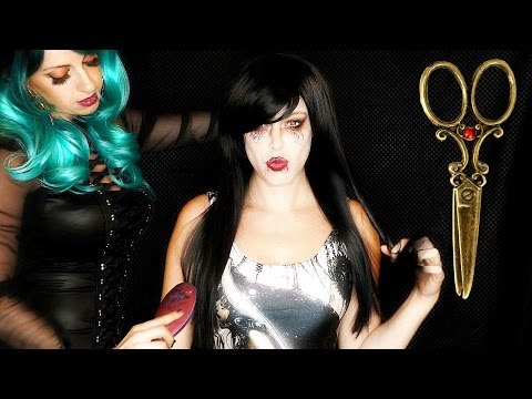 Intense ASMR Haircut Sounds! Role Play w/ Binaural Scissors, Scalp Massage & Hair Brushing