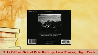 PDF  1 12litre Grand Prix Racing Low Power High Tech Download Online