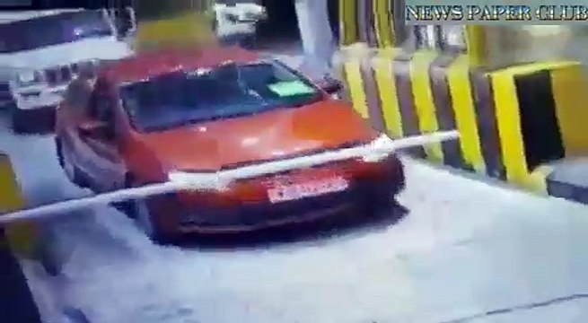 car is vandalized on toll, #CCTV footage, #Breaking news, #latest news, News, news in jaipur, t