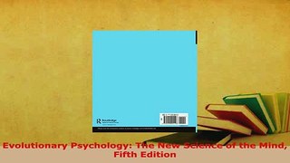 PDF  Evolutionary Psychology The New Science of the Mind Fifth Edition Ebook