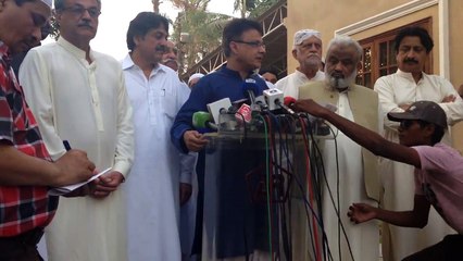 Karachi: Grand Democratic Alliance (GDA) Ayaz Latif Palijo's Media Briefing, with Pir Sb Pagara & Others GDA Leader