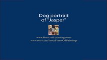 Dog portrait, oil painting of Pekingese  