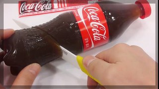 Cómo Hacer Real la Coca Cola, Agua Potable Pudín Jelly de Cocina Aprender la Receta de BRICOLAJE 리얼 콜라 푸딩 젤리 만들기 | HD