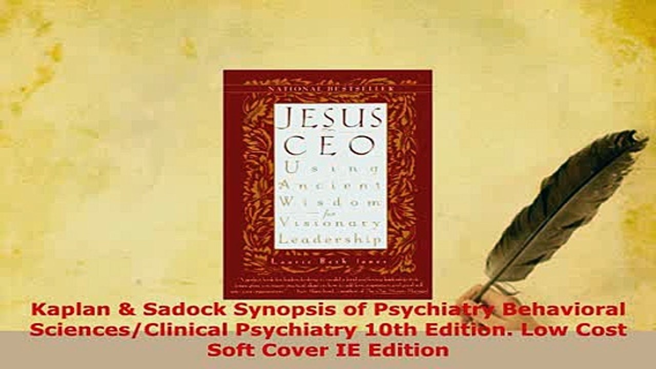 PDF  Kaplan  Sadock Synopsis of Psychiatry Behavioral SciencesClinical Psychiatry 10th Read Full Ebook