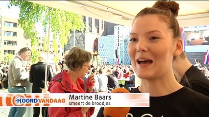 Mark Rutte ontbijt met 500 Groningers - RTV Noord