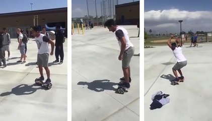 frontflip en hoverboard