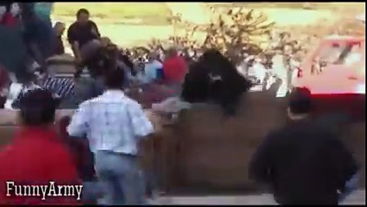 Crazy people Funny Fails Bull attack funny compilation Bull fight accident