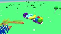Formas y Colores, Camiones construyen area de juegos | Ciudad de Camiones Juegos de construcción