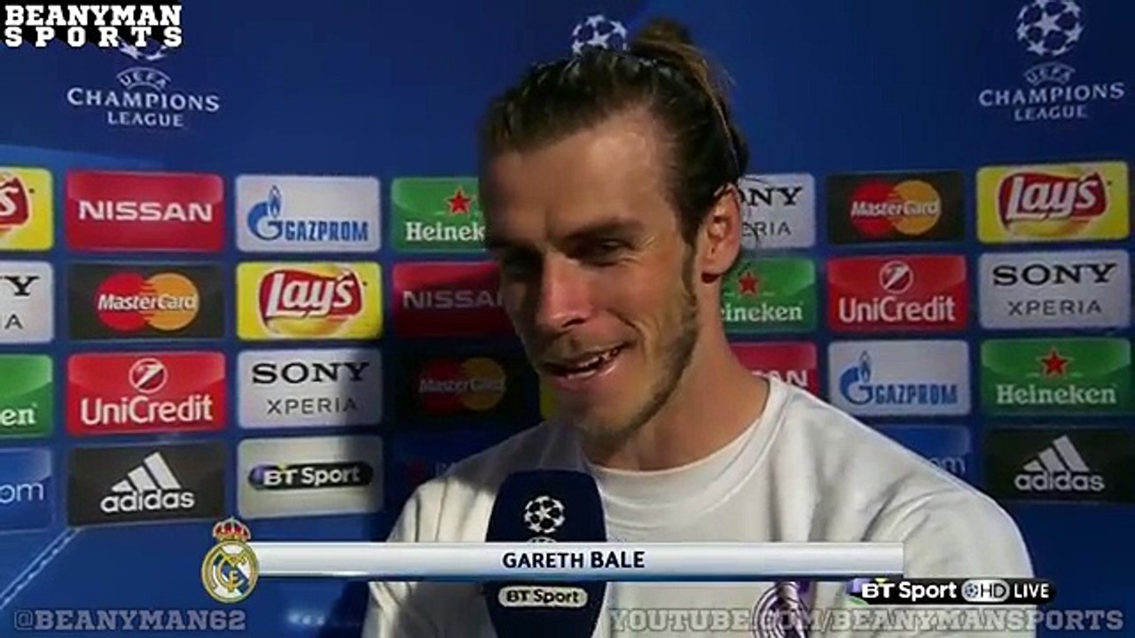Real Madrid 1-0 Manchester City - Gareth Bale Post Match Interview