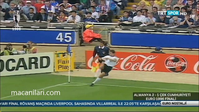 [HD] 30.06.1996 - UEFA EURO 1996 Final Match Czech Republic 1-2 Germany (With Golden Goal) - Çek Cumhuriyeti 1-2 Almanya (Altın Goal)