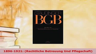 Download  18961921 Rechtliche Betreuung Und Pflegschaft  EBook