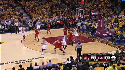 J.R. Smith Shakes Kyle Korver  Hawks vs Cavaliers  Game 2  May 4, 2016  2016 NBA Playoffs
