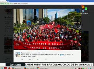 Brasil: Policía Militar civil dispara contra manifestantes del MTST