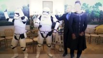 The Obamas celebrate Star Wars Day with storm trooper dance