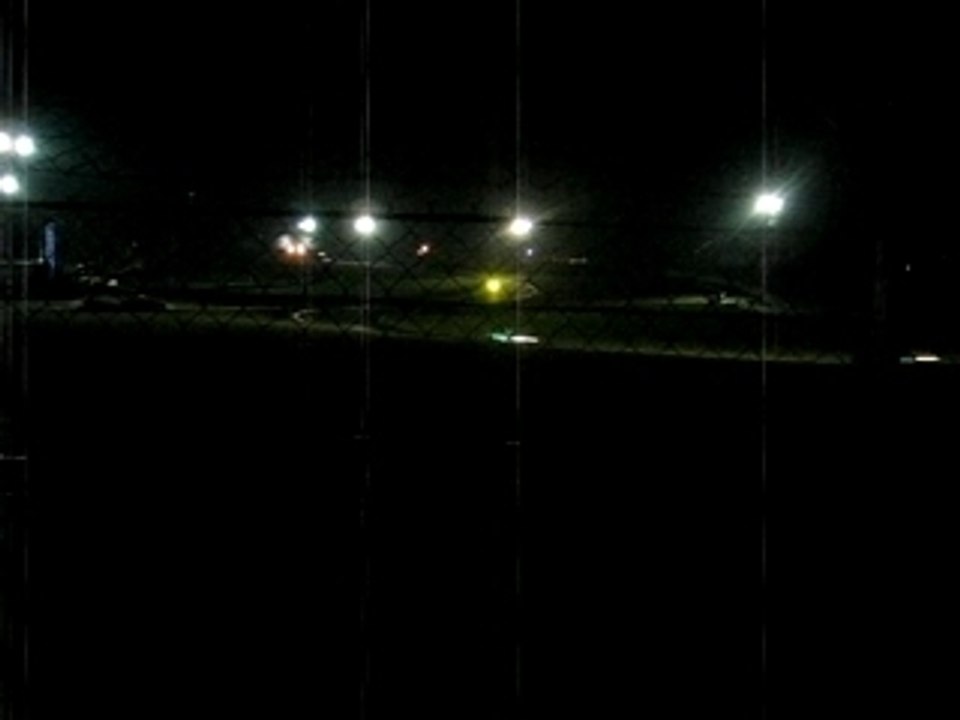 24 h du Mans virage de la chapelle la nuit