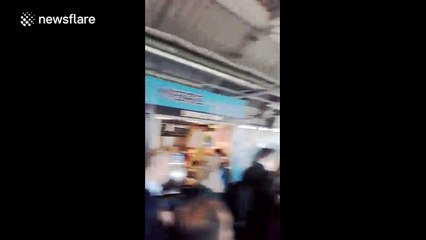 Clapham Junction in London evacuated due to fire at Vauxhall