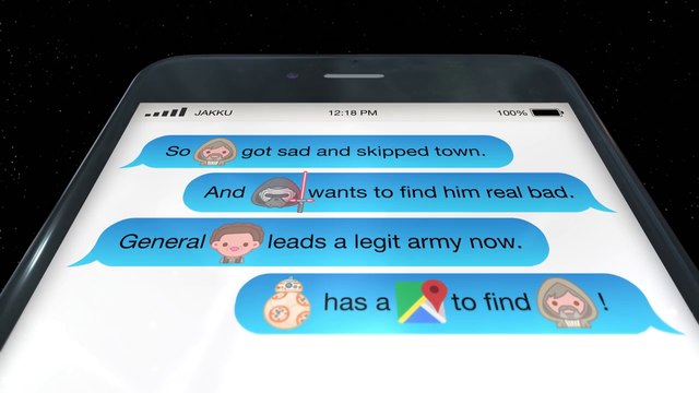 Star Wars VII : Le Réveil de la Force raconté par des émojis