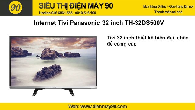 Tivi Panasonic 32 inch kết nối internet giá rẻ nhất 2016, Siêu thị bán tivi Panasonic TH-32DS500V giá rẻ