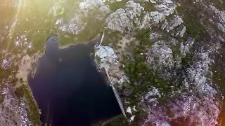 Beautifully Awesome! DRONE View of Natural SINK HOLE In Serra Da Estrela Mountain, Portuga