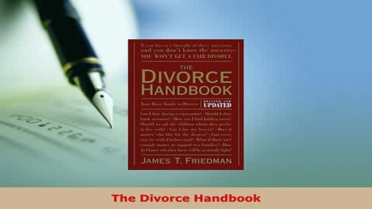 Download  The Divorce Handbook Free Books