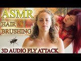 Binaural ASMR Hair Massage Fly Attack Blooper, Whisper Ear to Ear Corey Kay & Corrina Rachel