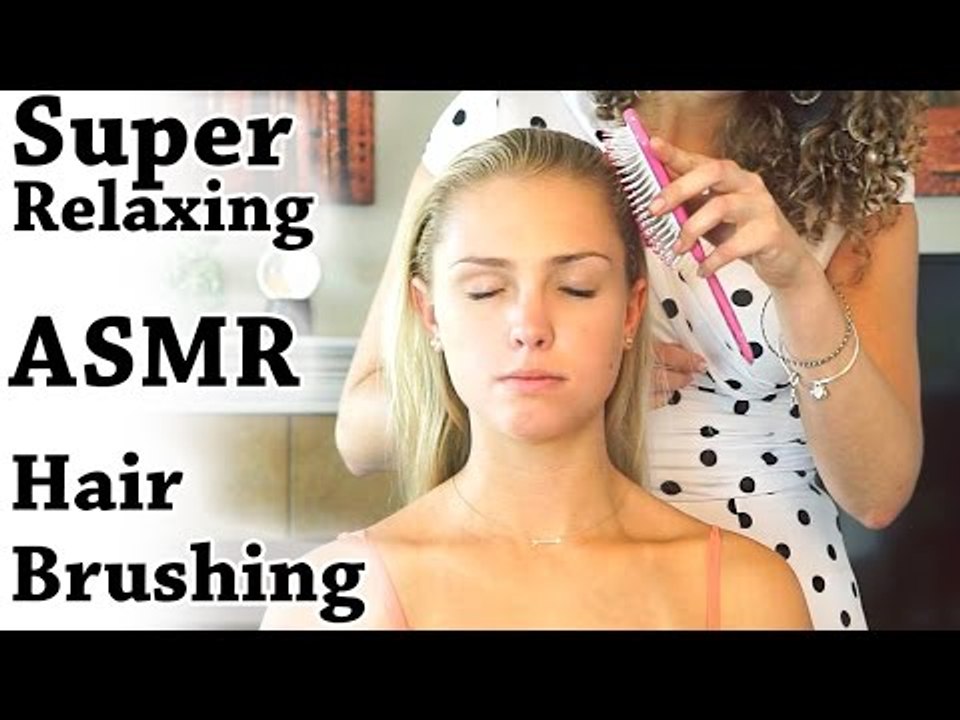 ♥ Soft Spoken Relaxing Hair Brushing & Scalp Ma...