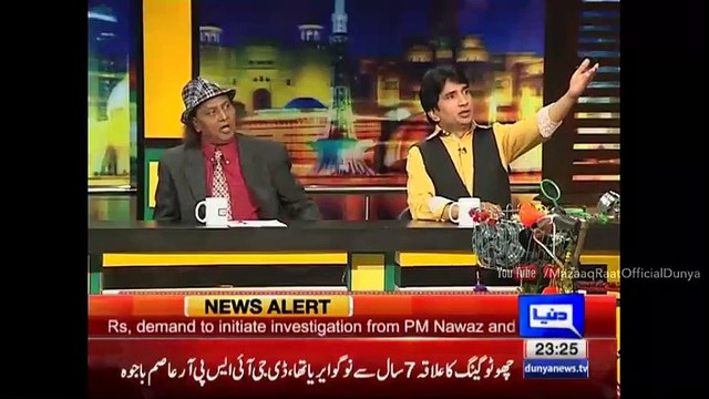 Mazaaq Raat 3 May 2016 - Juggan Kazim and Waris Baig - مذاق رات - Dunya News