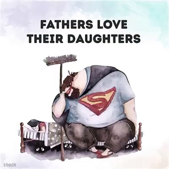 A father's role in a child's life. So sweet