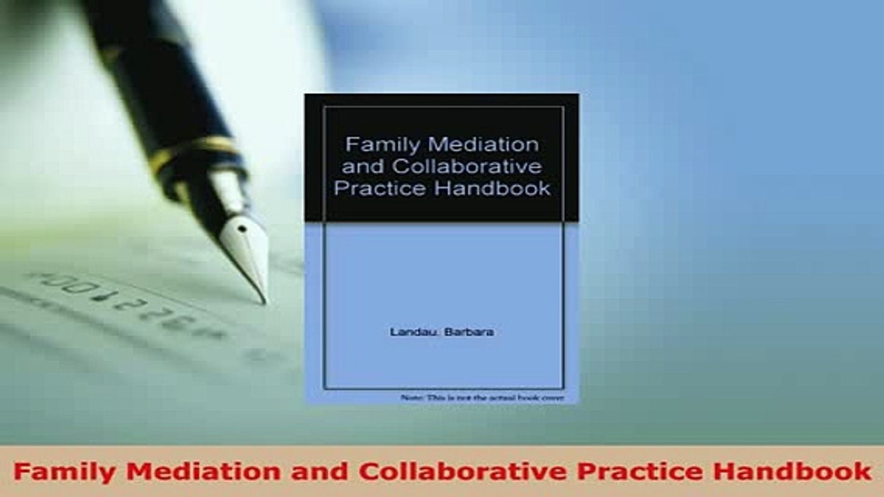 PDF  Family Mediation and Collaborative Practice Handbook  EBook