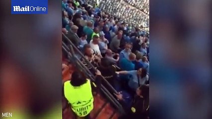 Dramatic moment Man City fans are attacked by Spanish police _ Daily Mail Online