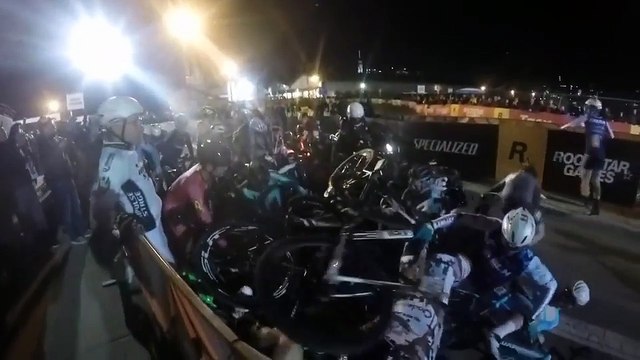 BODIES EVERYWHERE: Motorcyclist With Broken Clutch Causes A MASSIVE Cycling Crash In Brooklyn